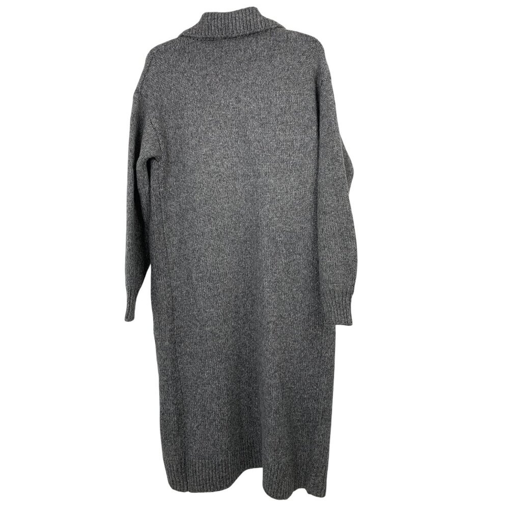 Steve Madden Womens Midi Long Gray Cardigan Sweater XS - M Blend RH10459 Open - Picture 6 of 7
